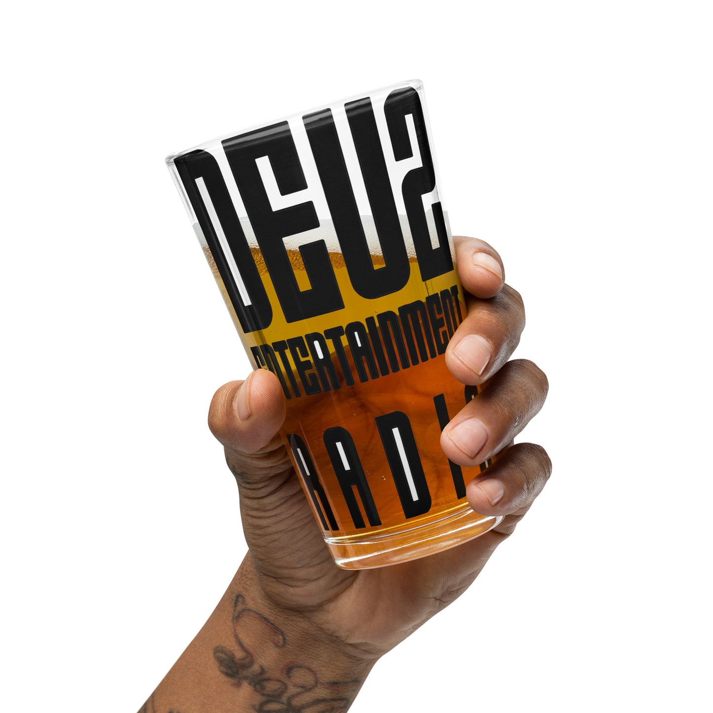 Deus Shaker pint glass