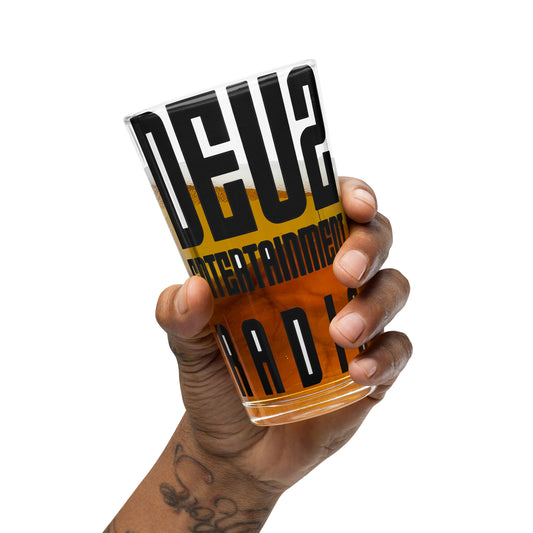 Deus Shaker pint glass